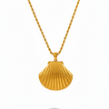 Gold Shell Pendant (£35)