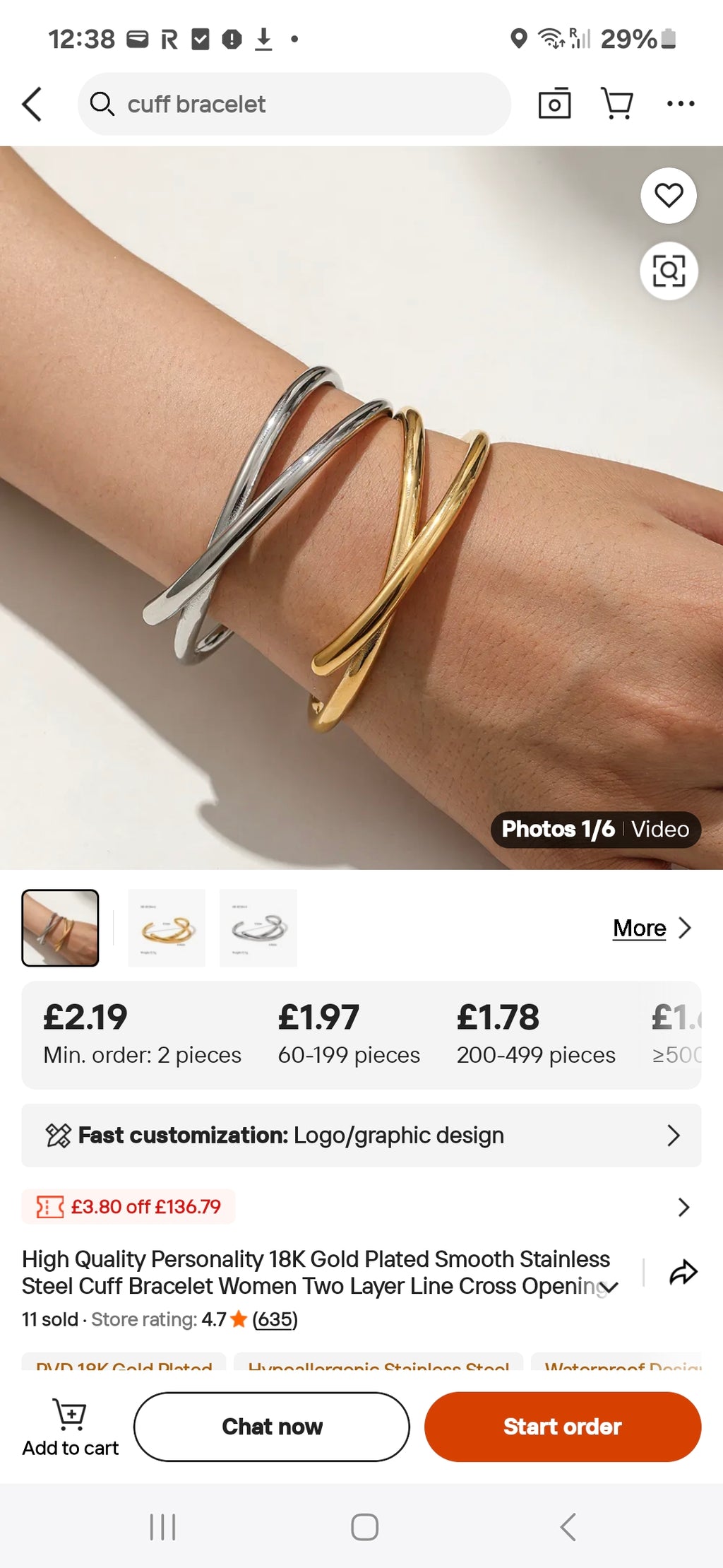 Arm cuff
