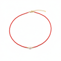 Flame beaded necklace