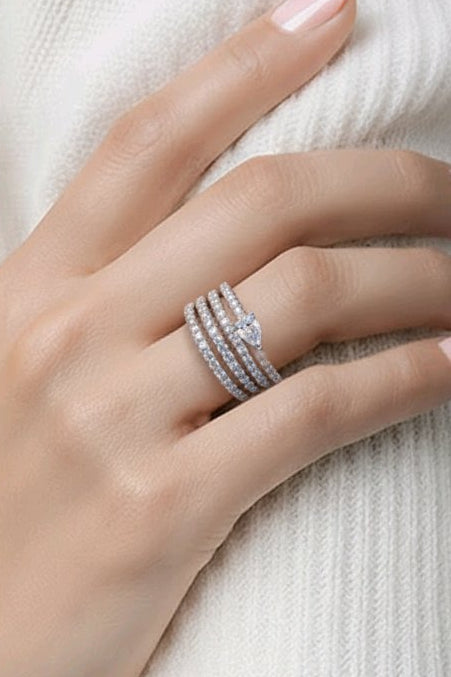 Waterdroplet Gemstone Ring