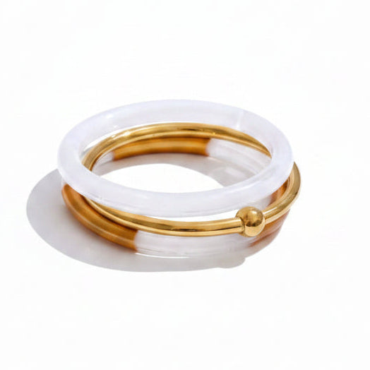 Snowdrop Bangle Set (3 Piece)