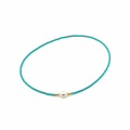 Aqua Pearl Beaded Necklace