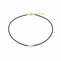 Black Pearl Beaded Necklace