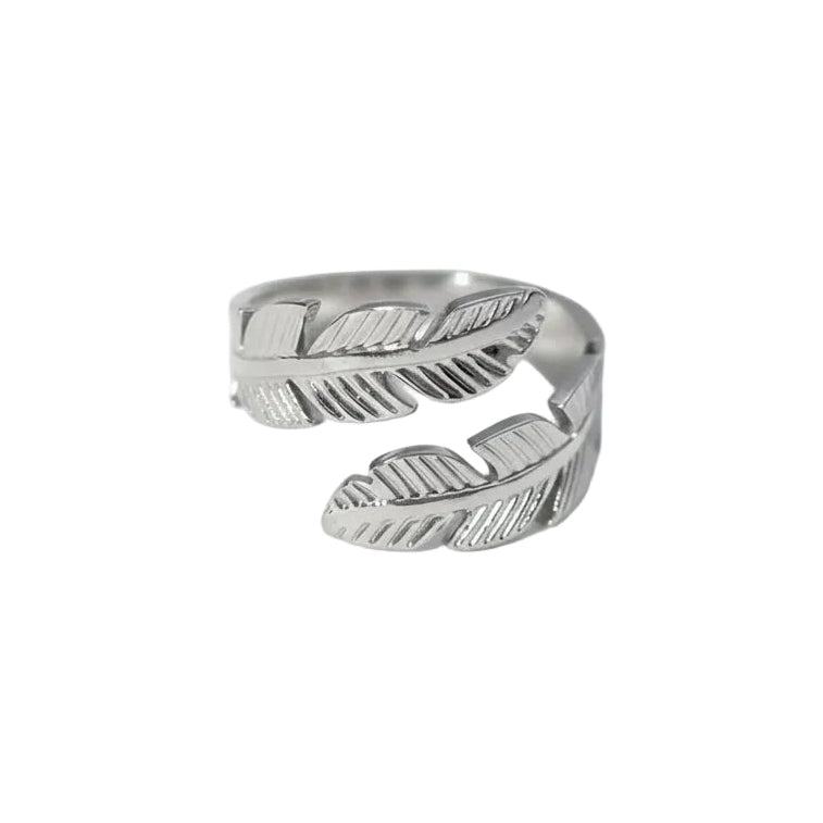 Silver Feather Ring