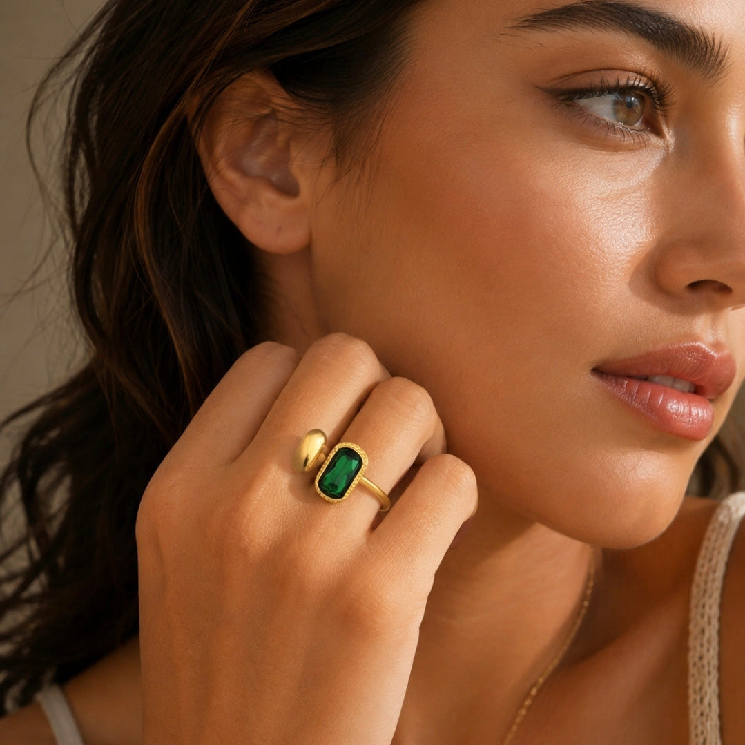 Emerald Stone Ring