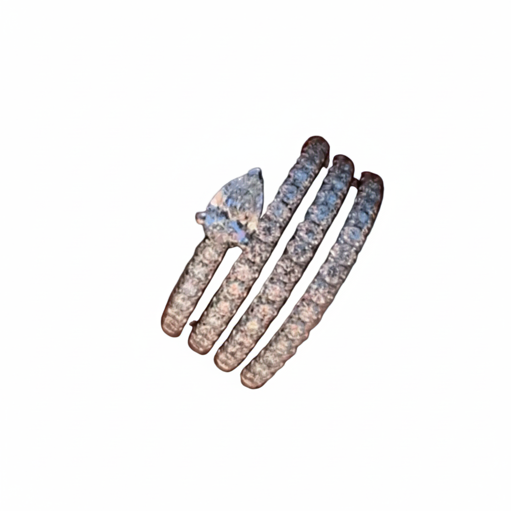 Waterdroplet Gemstone Ring