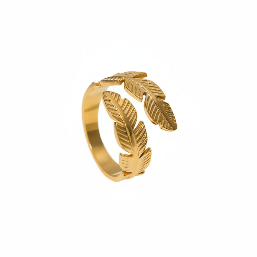 Gold Feather Ring (£25)
