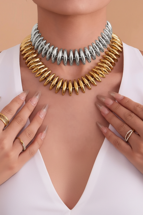 Almond Link Necklace (£35)