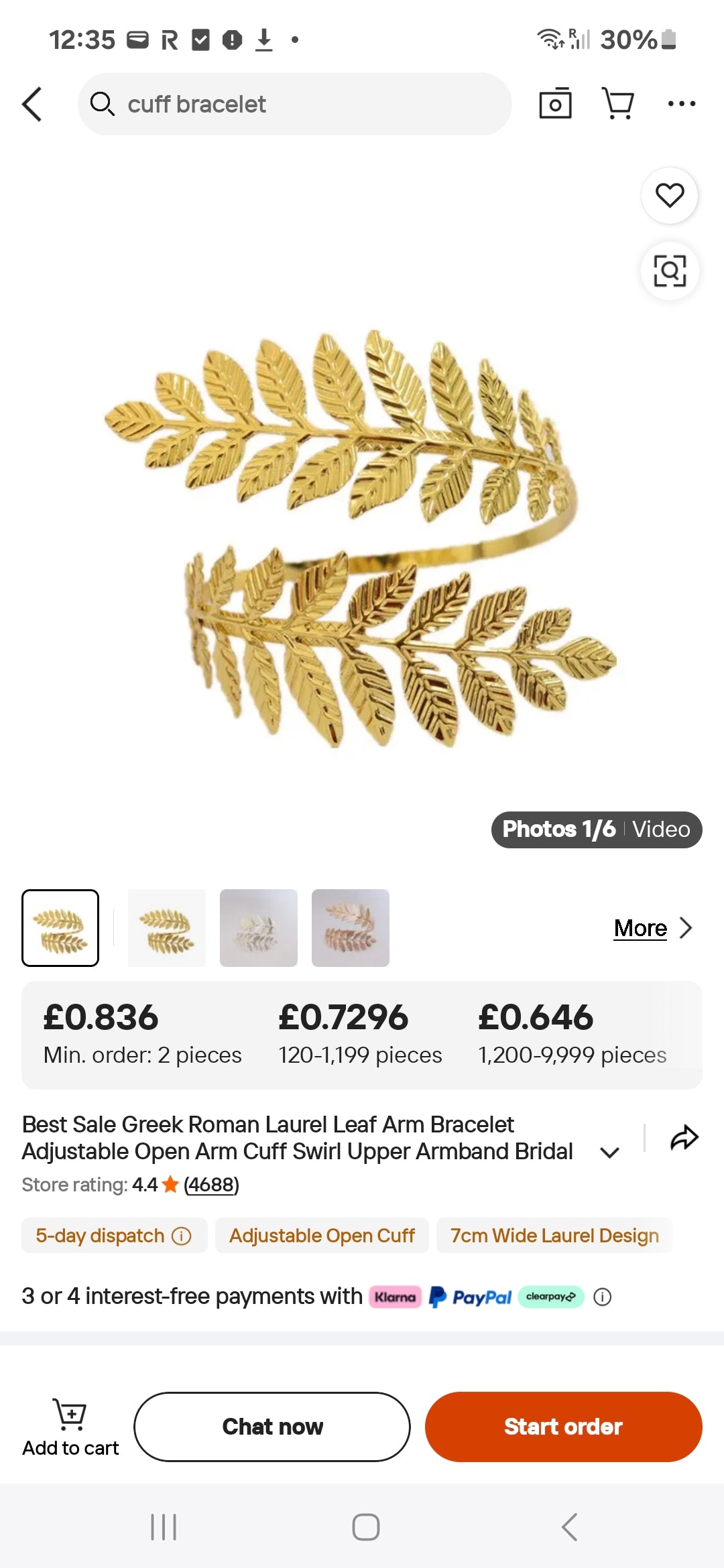 Arm cuff