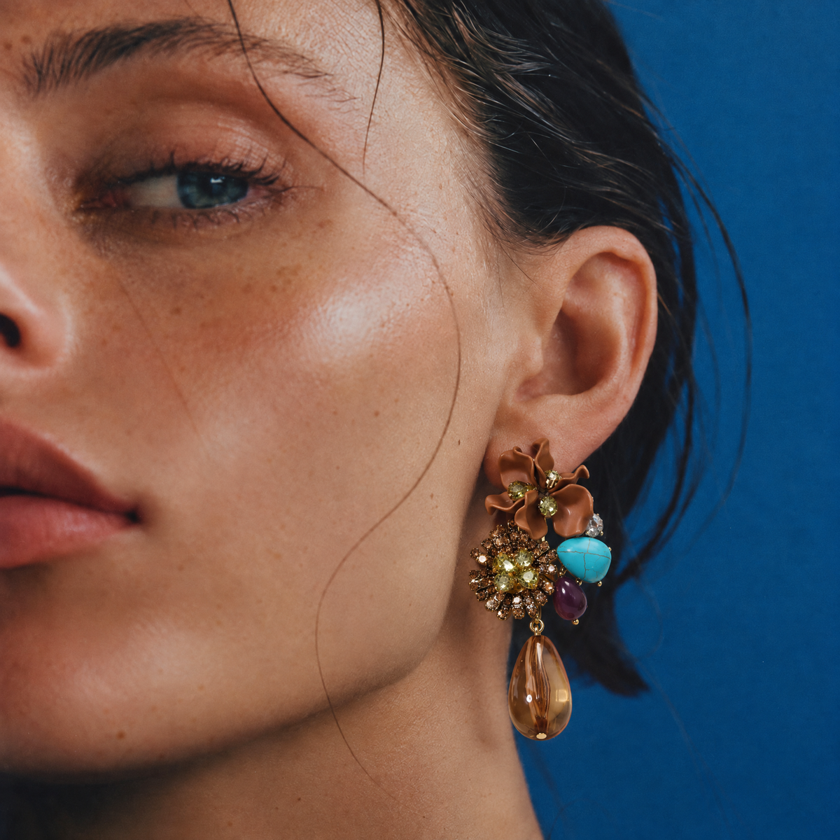 Palazzo Cognac Earrings