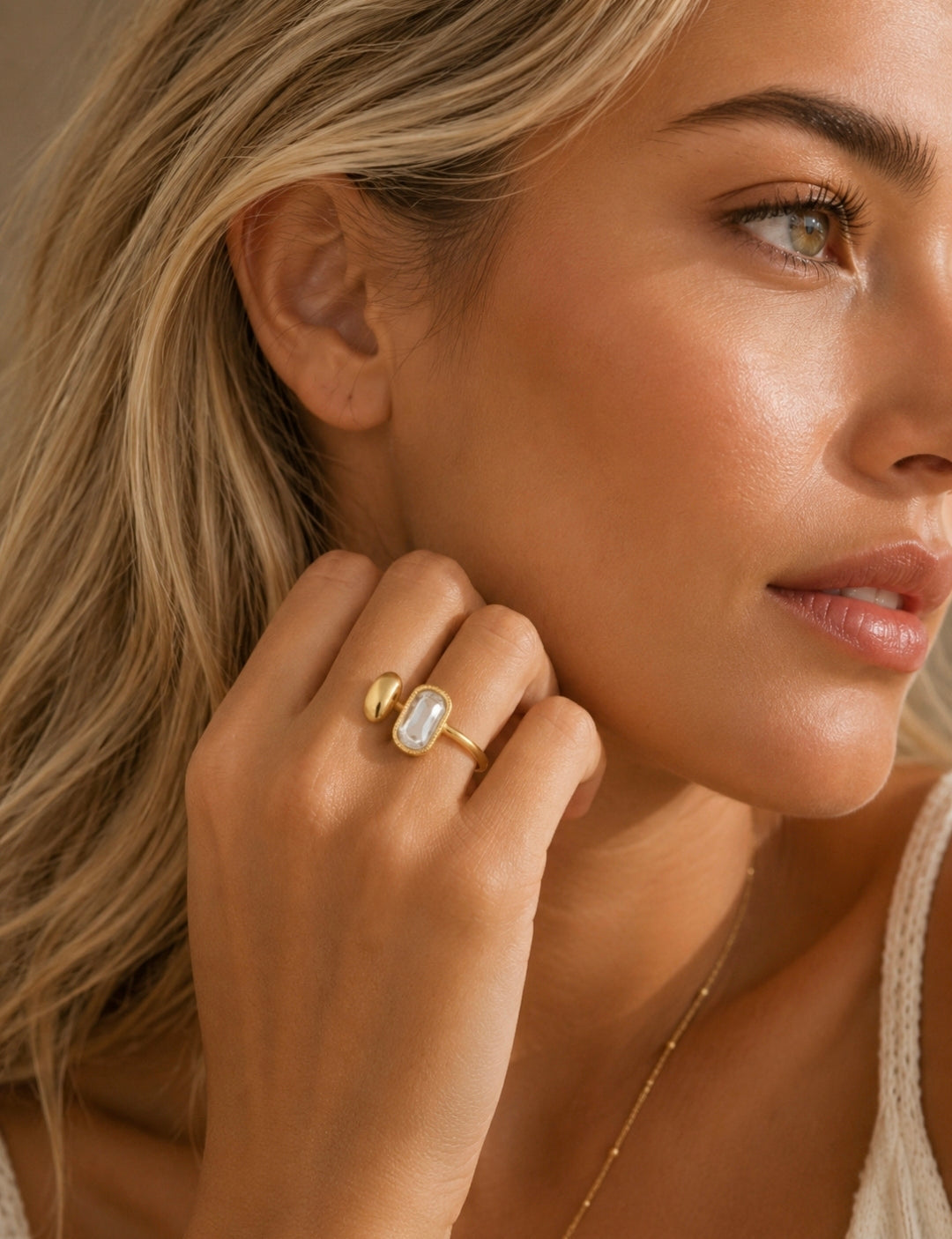Clear Stone Ring