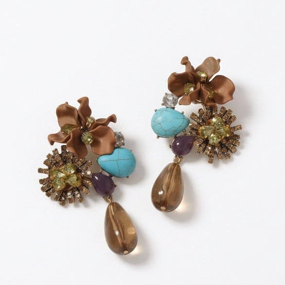 Palazzo Cognac Earrings