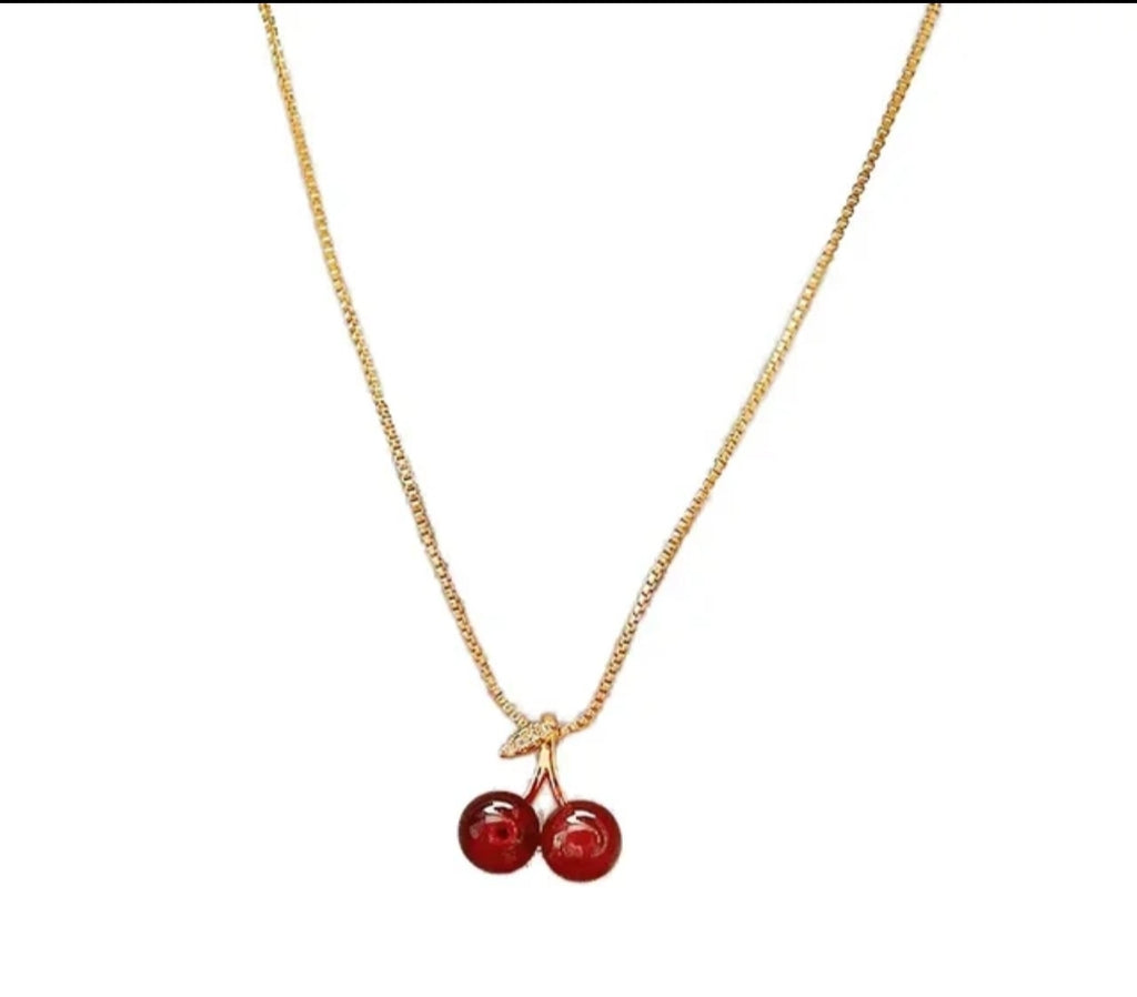 Cherry Couple Necklace